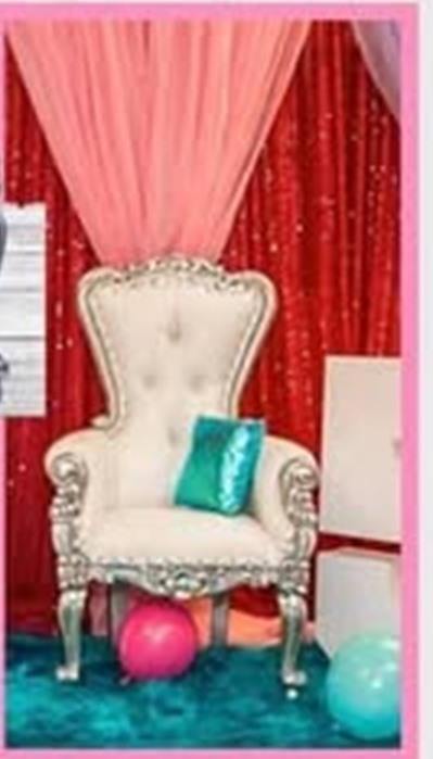 Ivory silver throne chair